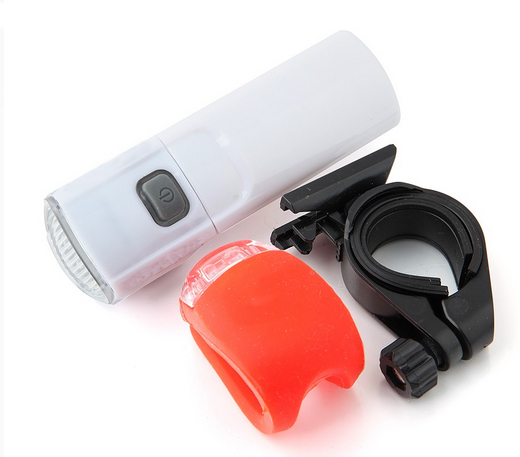 Bicycle Light Set 5-LED Head Light + Tail Light - Click Image to Close